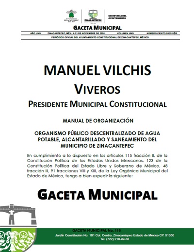 MANUAL DE ORGANIZACIÓN